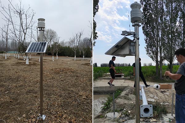 高標(biāo)準(zhǔn)農(nóng)田超聲波氣象站現(xiàn)場安裝3